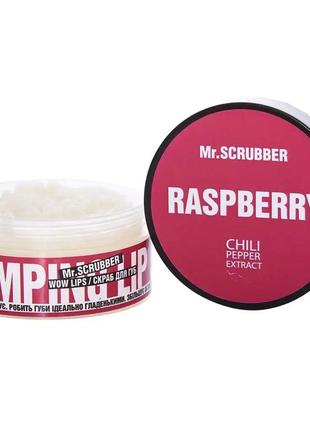 Mr.scrubber - скраб для губ wow lips raspberry (50 г)1 фото