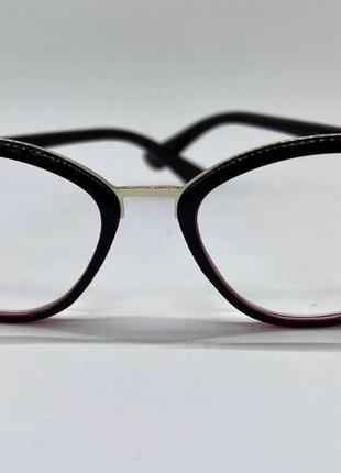 Очки корректирующие зрение в пластиковой оправе +3.5