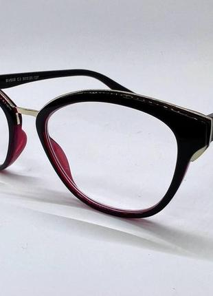 Очки корректирующие зрение в пластиковой оправе +3.5