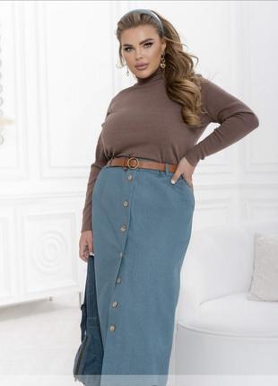Качественная, стильная джинсовая юбка2 фото