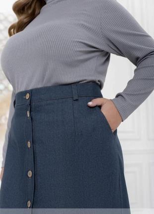 Качественная джинсовая юбка3 фото