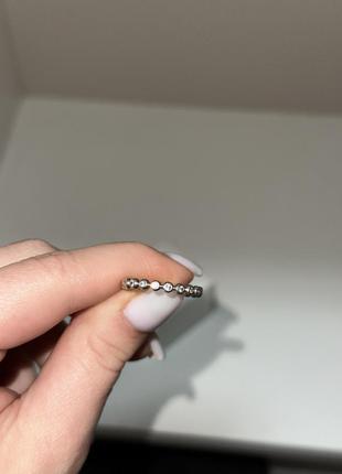 Обруч pandora оригинал серебро цирконий 54