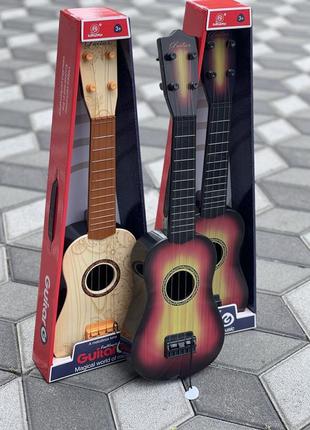 Детская струнная гитара 55 см, гитара игрушечная укулеле  130 d52 фото