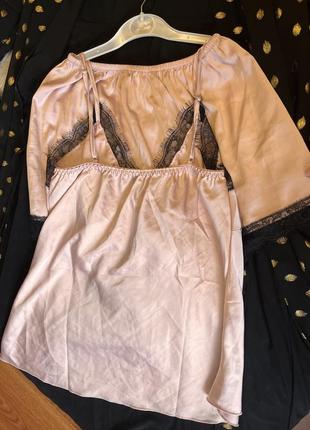 Уценка пижамный комплект женский шорты топ майка пижама женская сексуальная пудра розовая кружево белье3 фото