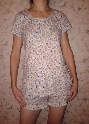 Піжамка calida футболочка + шортики