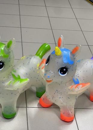 Прыгун единорог, лошадка, прыгуны для детей, детский прыгун, резиновый прыгун, надувной осел c 59403