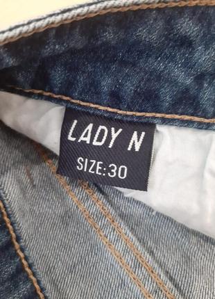 Стильні джинсові подовжені капрі lady n . розмір 30 (l)6 фото