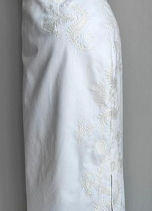 Юбка юбка laura ashley коттон вышивка