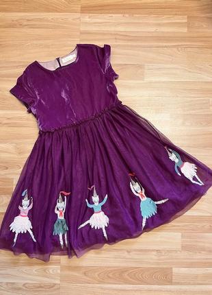 Нарядное платье балерины котики mini boden1 фото