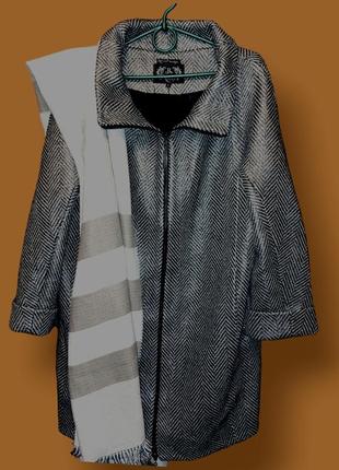 Пальто демісезонне сріблясто-сірого кольору