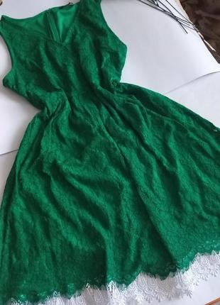 Сетевое зеленое платье 54 56 размер6 фото