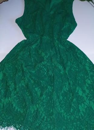 Сетевое зеленое платье 54 56 размер2 фото