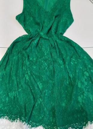 Сетевое зеленое платье 54 56 размер9 фото