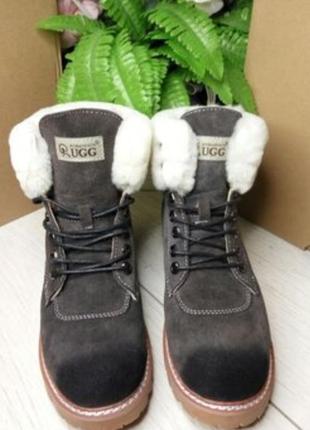 Уггі жіночі ugg australia чобитки коричневі3 фото