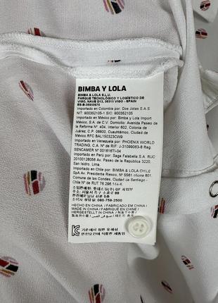 Bimba y lola рубашка мелкий принт кэжуал рубашка блуза8 фото