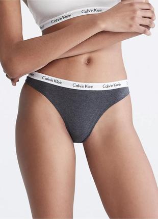 Женские трусики тонг calvin klein набор4 фото