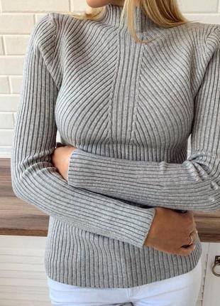 11 цветов женский гольф водолазка в рубчик