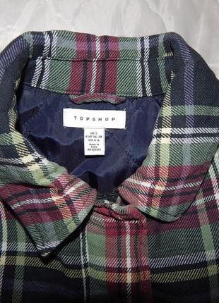 Рубашка плотная фирменная женская с подкладкой topshop oversize ukr 46-50 037tr (только в указанном размере)6 фото