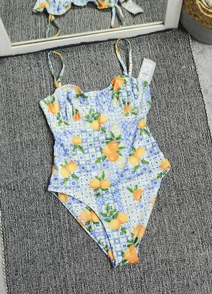 Новый цельный купальник primark