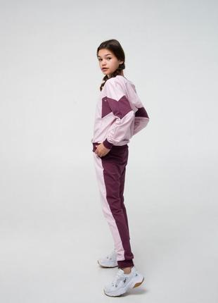 Спортивний костюм (толстовка + штани) для дівчинки smil 117301 рожевий2 фото