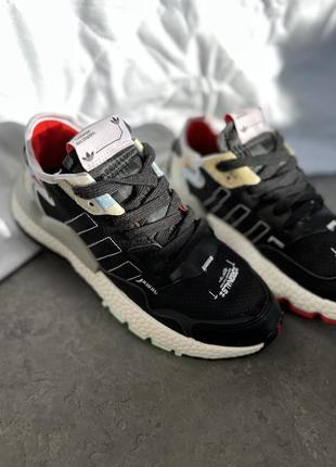 Мужские кроссовки adidas nite jogger black white 40-41-42-449 фото