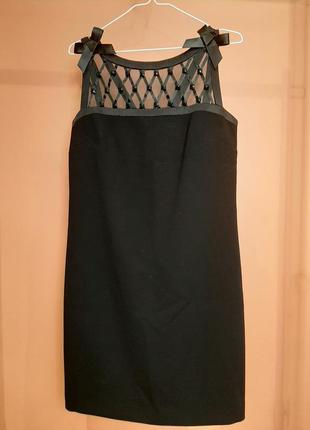 Нарядное черное платье luisa spagnoli