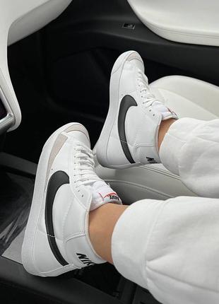 Nike blazer black white 21 фото