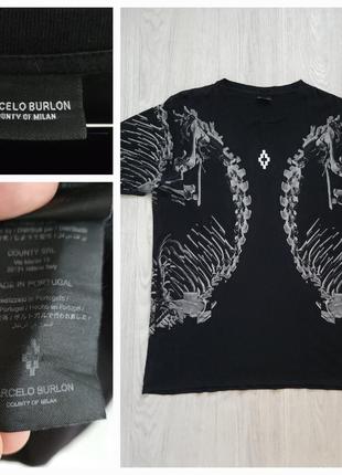 Marcelo burlon county of milan marcelo burlon bove t-shirt in nero10 фото