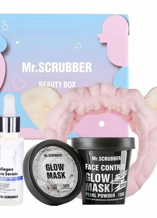 Подарочный набор glow&moisture mr.scrubber