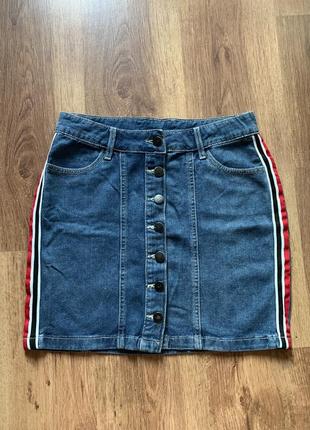 Джинсова спідниця 36р