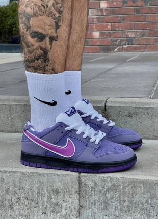 Мужские кроссовки найк nike sb dunk low concepts purple lobster