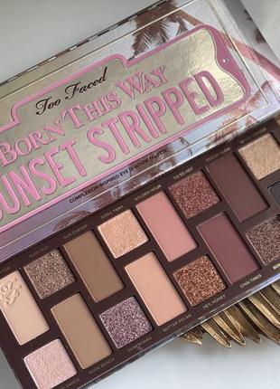 Палітра too faced born this way sunset stripped eyeshadow palette