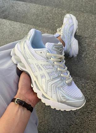 Чоловічі кросівки asics gel-kayano 14 white silver 45