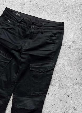 G-star raw women’s rovic dc mid skinny black cargo pants жіночі, чорні карго-штани4 фото