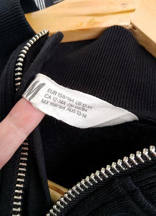 Чорний укорочений світшот h&amp;m 12-14 років 6