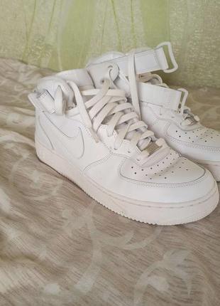 Nike air force 1 mid '07 white, белые форсы, 42.5р1 фото