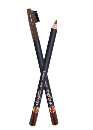 Карандаш для бровей со щеточкой topface "eyebrow pencil" 051 фото