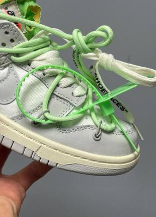 👟 кроссовки nike sb dunk low off white lot 43 найк / наляжка bs👟8 фото