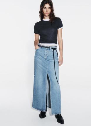 Джинсовая юбка denim zara
