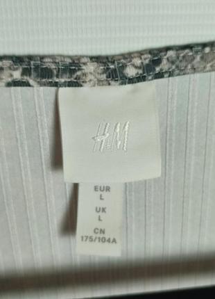 H&m боді в зміїний принт2 фото