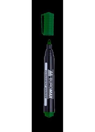 Маркер водостійкий buromax bm.8700-04 jobmax 2-4 мм зелений (6219)