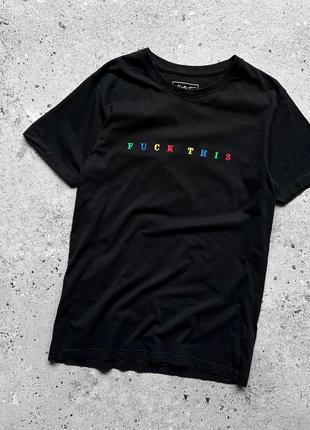 Mister tee fuck this black t-shirt футболка