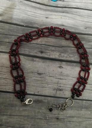 Чокер чешский бісер стекло