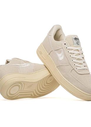 Nike air force 1 low stussy fossil