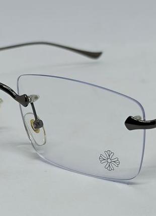 Chrome hearts чоловічі іміджеві прямокутні окуляри безоправні