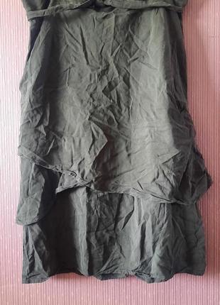 Дизайнерская асимметричная юбка из лиоцелла5 фото