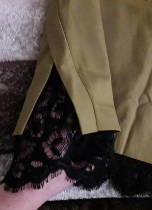 Итальянская роскошная юбка с кружевом и шерстяной dorothee schumacher4 фото