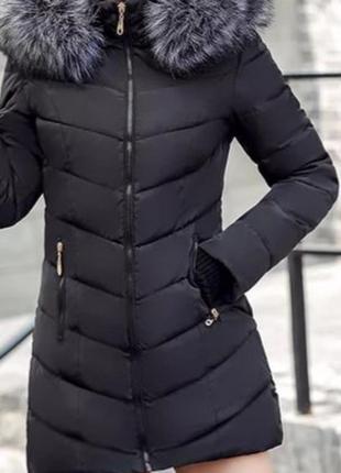 Стильное пальто зимнее женское2 фото