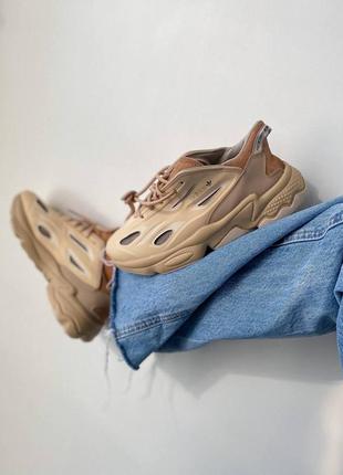 Жіночі кросівки adidas ozweego celox beige / smb