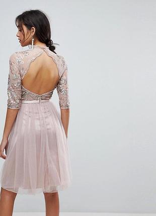 Роскошное богатое платье, вышивка, кружево, паетки, фатин, премиум бренд, люкс,